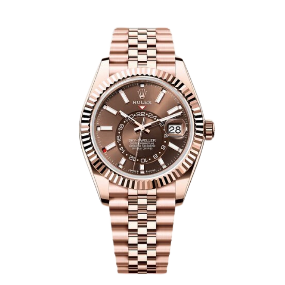 Rolex Sky-Dweller Ref. 336935 Everose Gold Case Brown Dial in Jubilee Bracelet