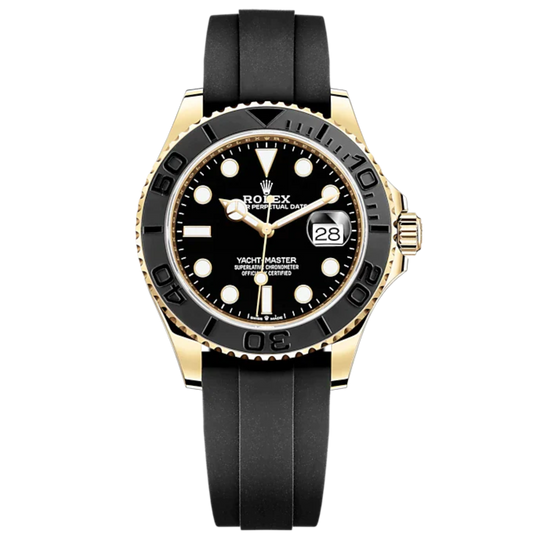 Rolex Yachtmaster Ref. 226658 Yellow Gold 42mm on Oysterflex Black Dial