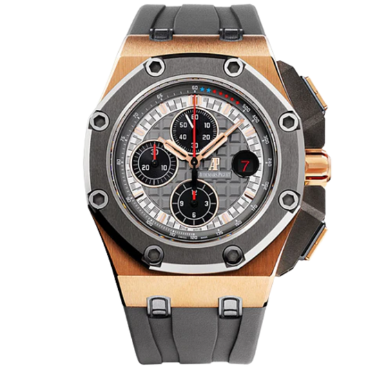Audemars Piguet Royal Oak Offshore Ref. 26568OM.OO.A004CA.01 Michael Schumacher Rose Gold Grey Dial