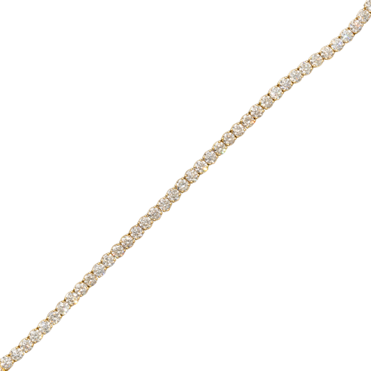 18KT - Yellow Gold Tennis Bracelet - 40 Pointer - 16.4 CTS - 41 Stones - 7.5 Inches - 25G