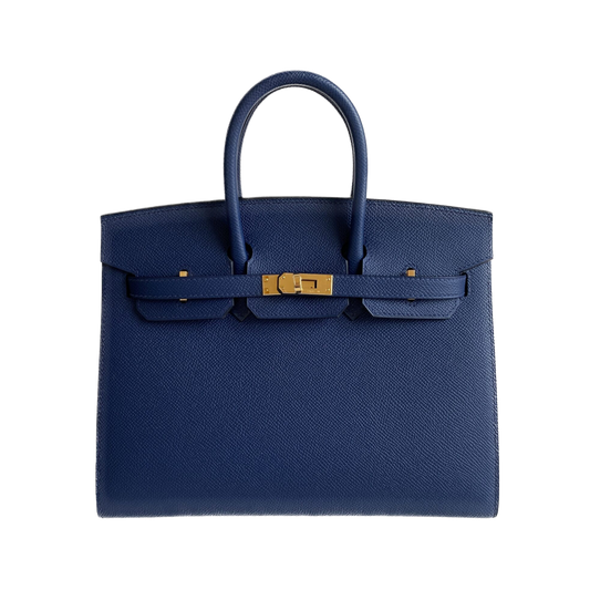 Hermes Birkin 25 Bleu Navy Epsom Leather
