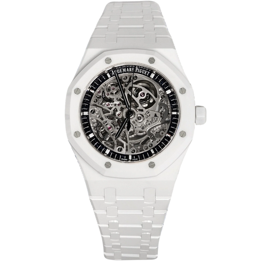 Audemars Piguet Royal Oak Ref. 15416CB.OO.1225CB.01 41MM White Ceramic Openworked Skeleton (Limited 30 Pieces)