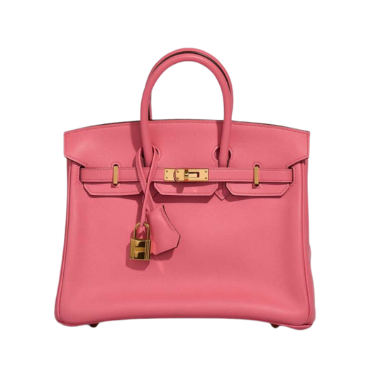 Hermes Birkin 25 Rose Azalee Swift Leather