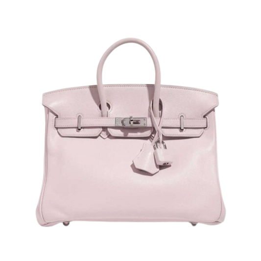 Hermes Birkin 25 Rose Dragee Swift Leather