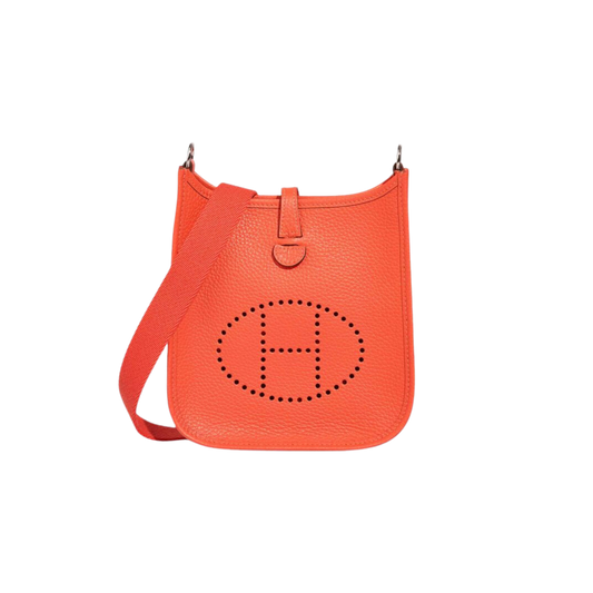 Hermes Evelyne TPM Orange Field Clemence Leather