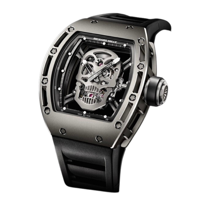 RM052 Black TZP Skull Tourbillon