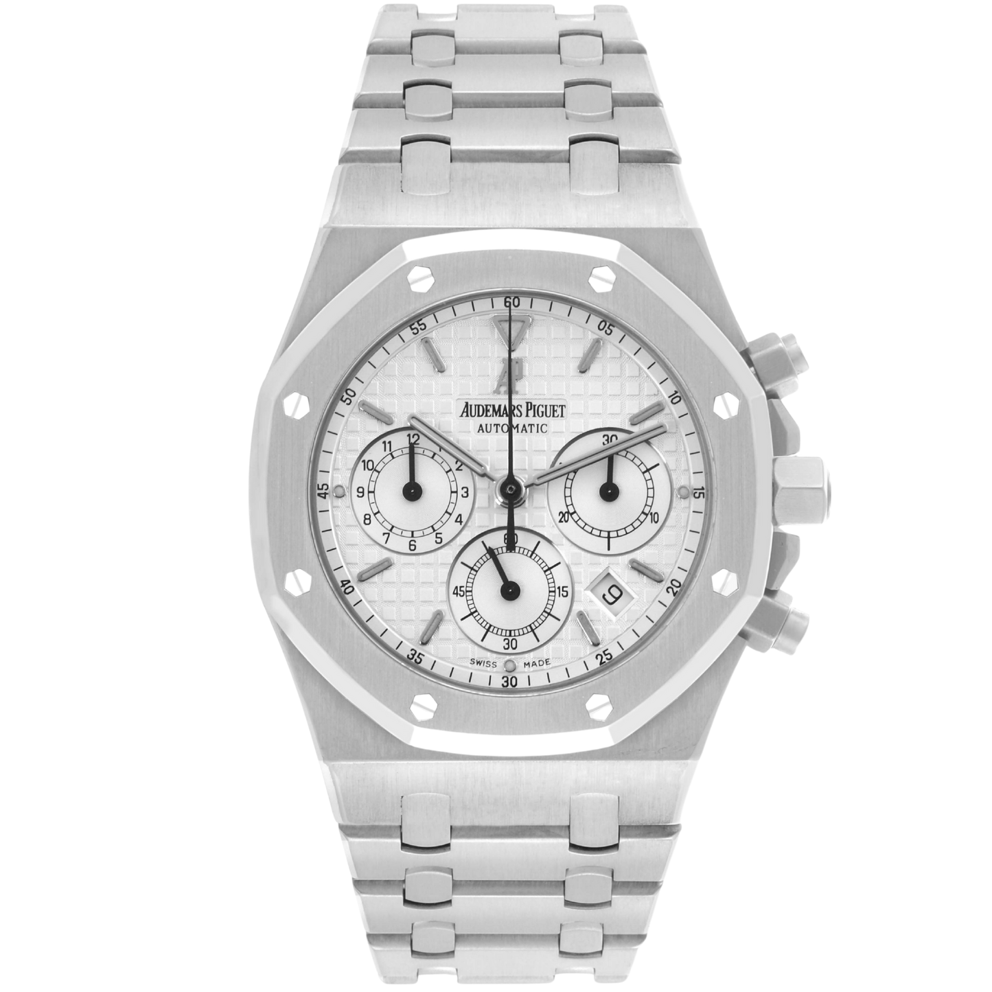 Audemars Piguet Royal Oak Ref. 25860ST.OO.1110ST.05 39MM Stainless Steel Chronograph White Dial