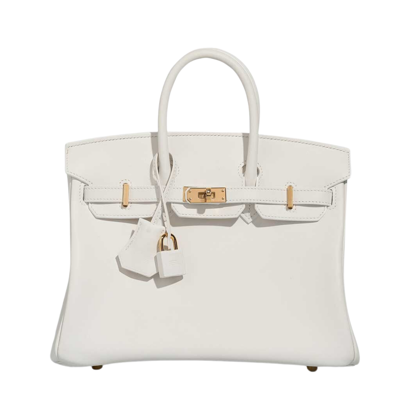 Hermes Birkin 25 New White Swift Leather