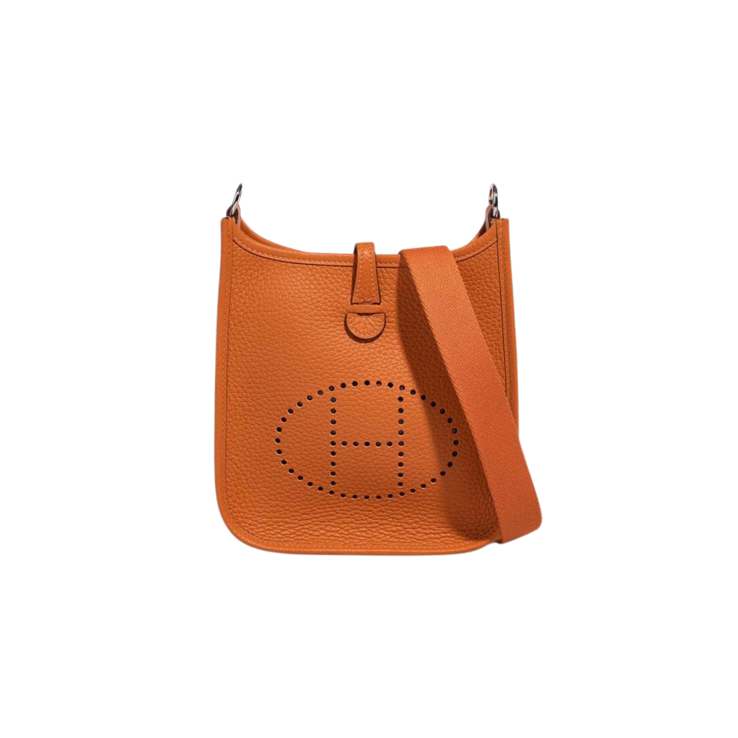 Hermes Evelyne TPM Orange Clemence Leather