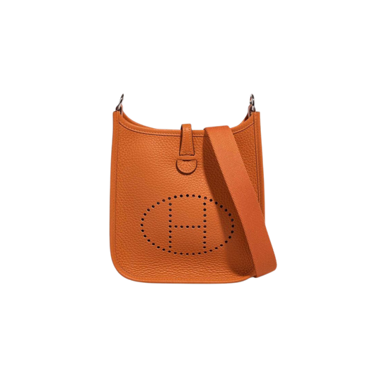Hermes Evelyne TPM Orange Clemence Leather