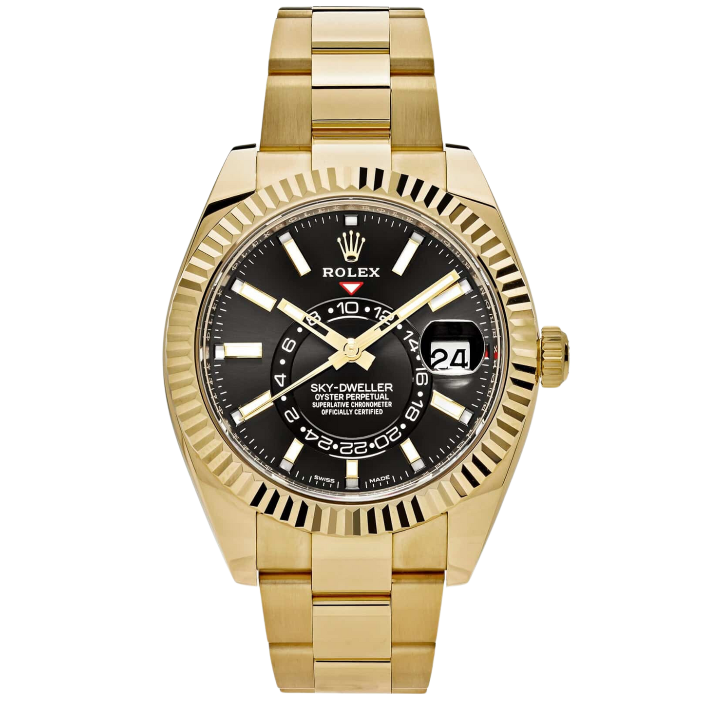 Rolex Skydweller Ref. 336938 42MM Yellow Gold Black Dial on Oyster