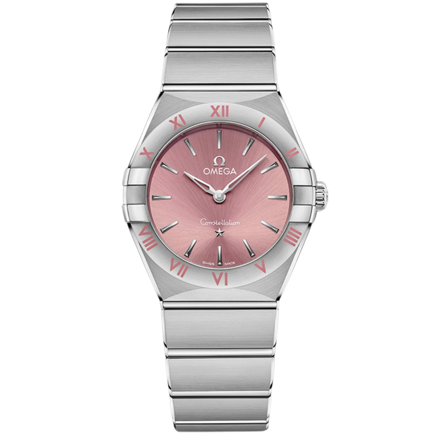 Omega Constellation Ref. 131.10.28.60.11.001 28mm Stainless Steel with Pink Dial