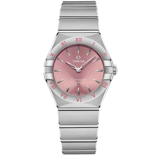 Omega Constellation Ref. 131.10.28.60.11.001 28mm Stainless Steel with Pink Dial