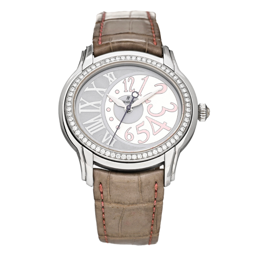 77301ST.ZZ.D009CR.01 Stainless Steel Millenary Grey Dial with Diamond Bezel (Watch Only)