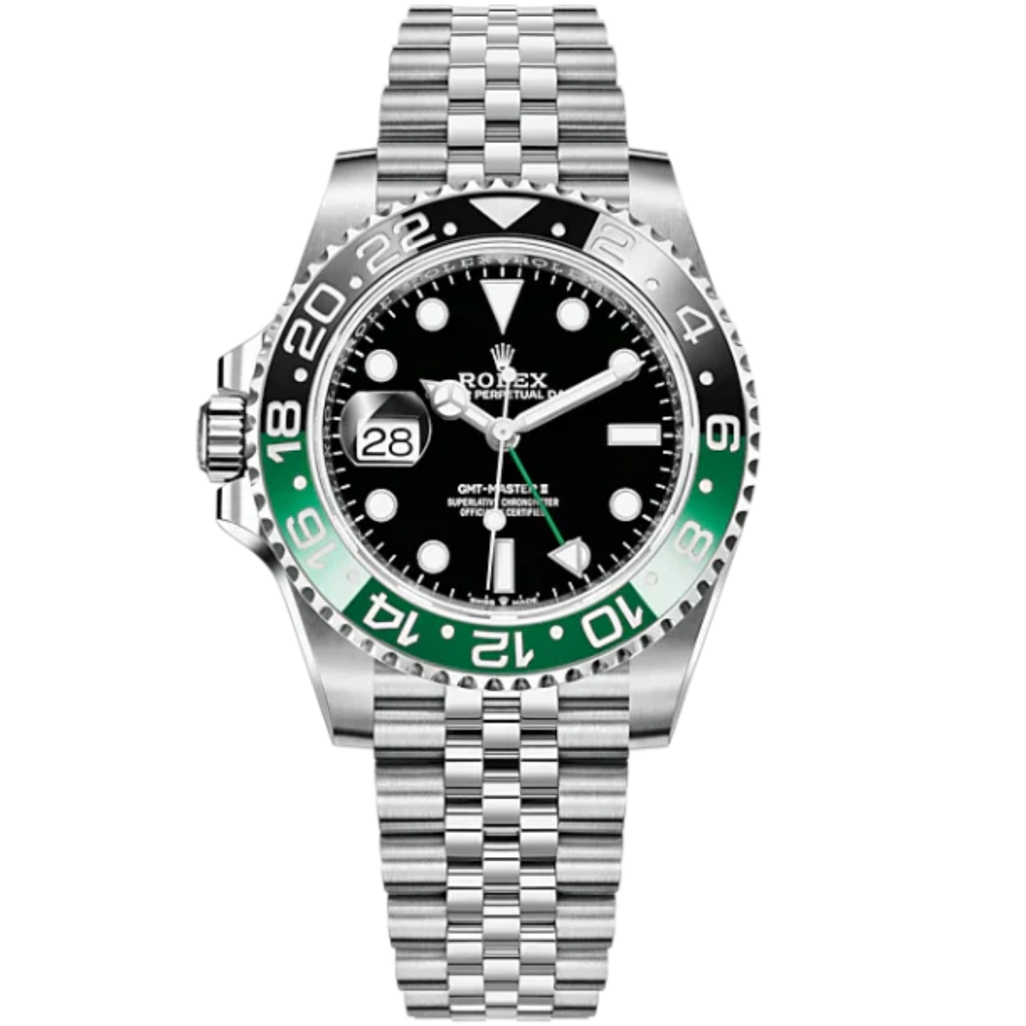 Rolex GMT-MASTER II 126720VTNR 40mm "Sprite" Steel Ceramic Bezel Jubilee