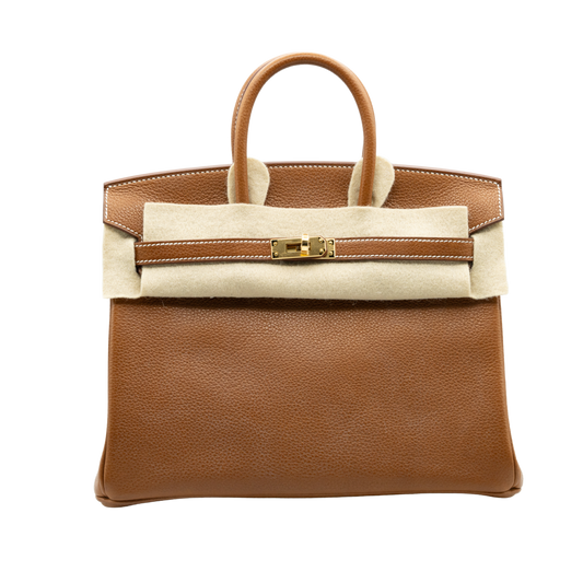 Hermes Birkin 25 Tan Epsom GHW