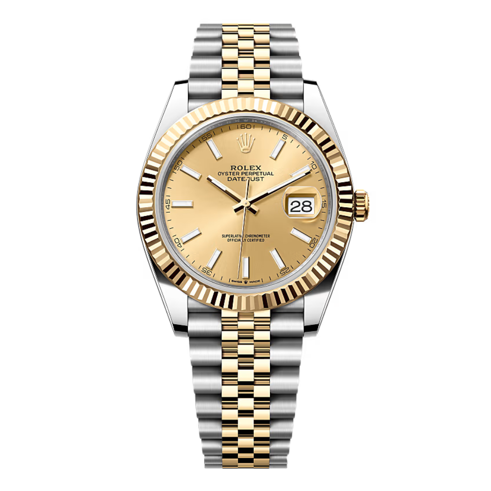 Rolex Datejust Ref. 126333 41MM Two Tone YG/SS Champagne Dial on Jubilee