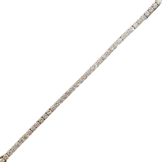 10k White Gold LAB Tennis Bracelet - 20 pointer dias - 17.59 grams - 8.92 cts-7 Inches (601800B)