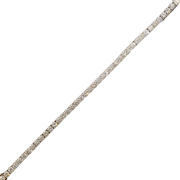 10k White Gold LAB Tennis Bracelet - 20 pointer dias - 17.59 grams - 8.92 cts-7 Inches (601800B)