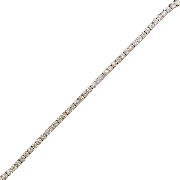 10k White Gold LAB Tennis Bracelet - 35 pointer dias - 21.96 grams - 13.82 cts -8 Inches(605207B)