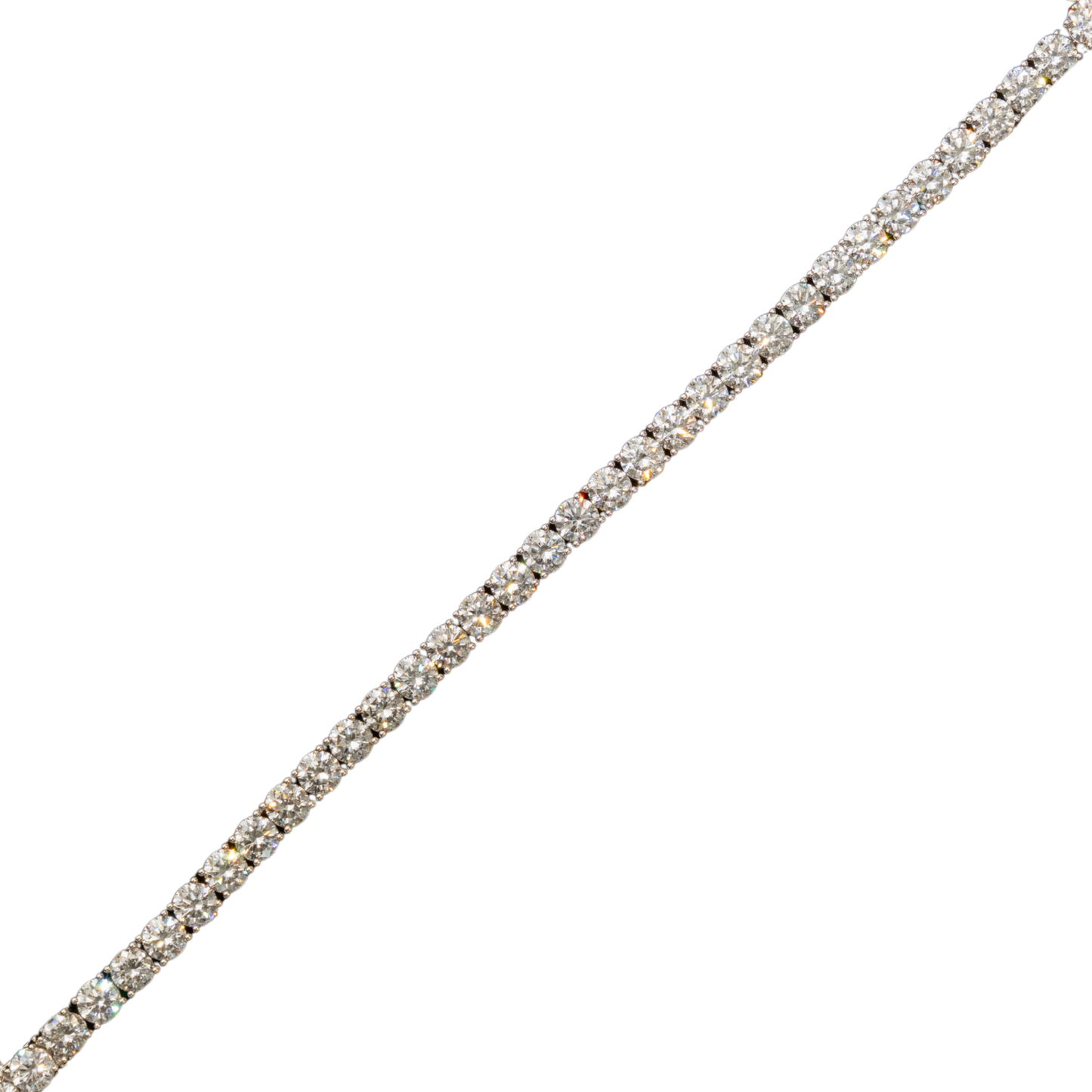 10k White Gold LAB Tennis Bracelet - 50 pointer dias - 17.03 grams - 17.55 cts (605360B)