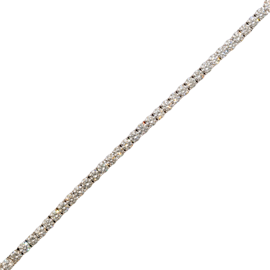 10k White Gold LAB Tennis Bracelet - 50 pointer dias - 17.03 grams - 17.55 cts (605360B)