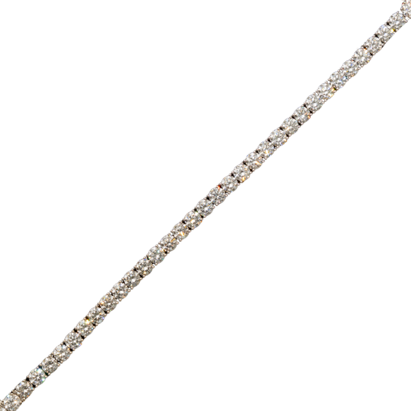 10k White Gold LAB Tennis Bracelet - 50 pointer dias - 17.03 grams - 17.55 cts (605360B)