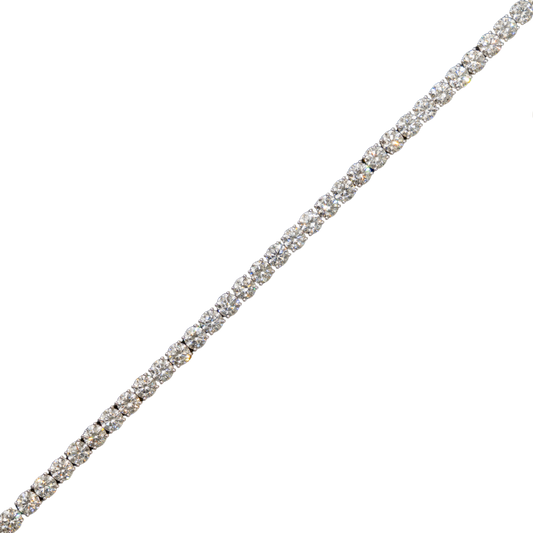 10k White Gold LAB Tennis Bracelet - 75 pointer dias - 21.64 grams - 24.32 cts- 8 Inches (605361B)