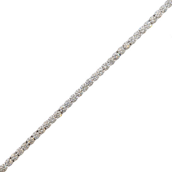 10k White Gold LAB Tennis Bracelet - 75 pointer dias - 21.64 grams - 24.32 cts- 8 Inches (605361B)