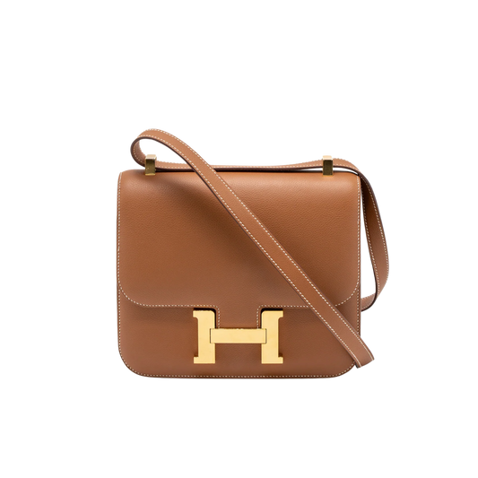 Hermes Constance 24 Gold Evercolor Leather