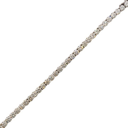 10k White Gold LAB Tennis Bracelet - 100 pointer dias - 28.13 grams - 32.08 cts- (605362B)