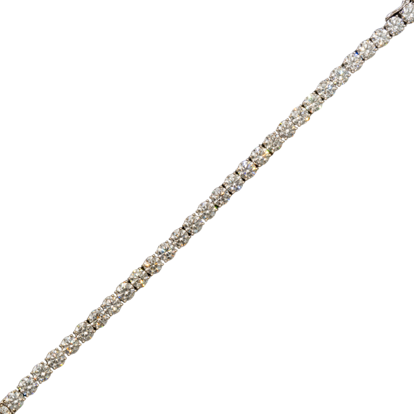 10k White Gold LAB Tennis Bracelet - 100 pointer dias - 28.13 grams - 32.08 cts- (605362B)