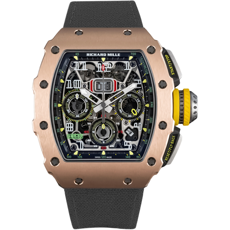 Richard Mille RM 11 Black Velcro Strap