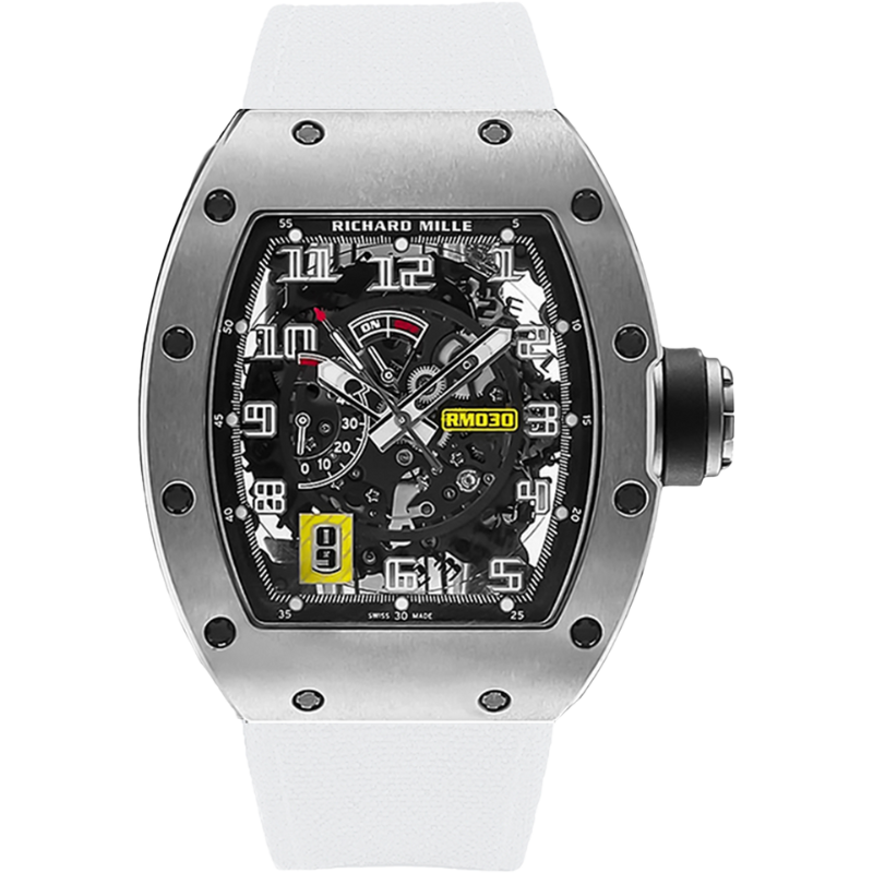 Richard Mille RM 30 White Velcro Strap