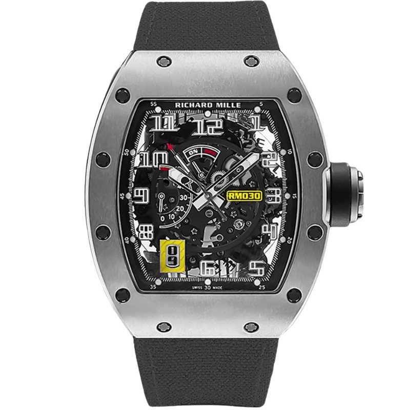 Richard Mille RM 30 Black Velcro Strap