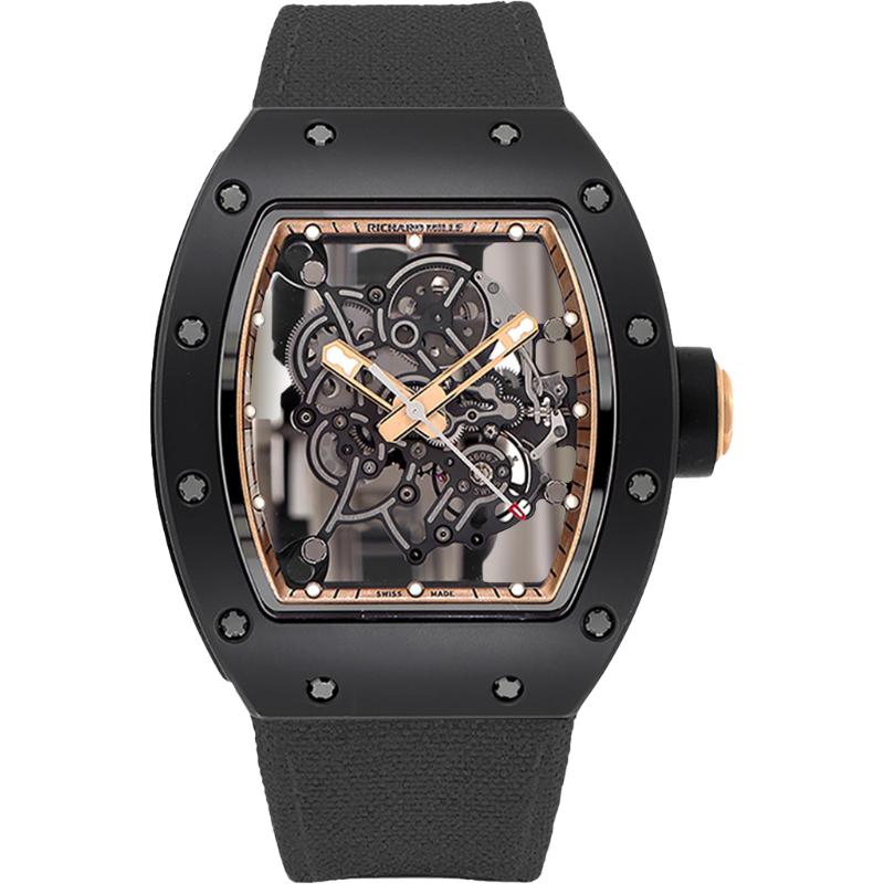 Richard Mille RM 55 Black Velcro Strap