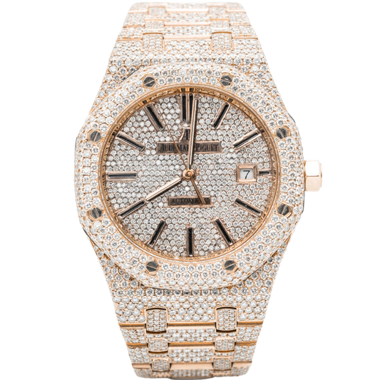 Audemars Piguet Ref. 15400OR.OO.1220OR.01 41MM Rose Gold Bustdown Stick Dial