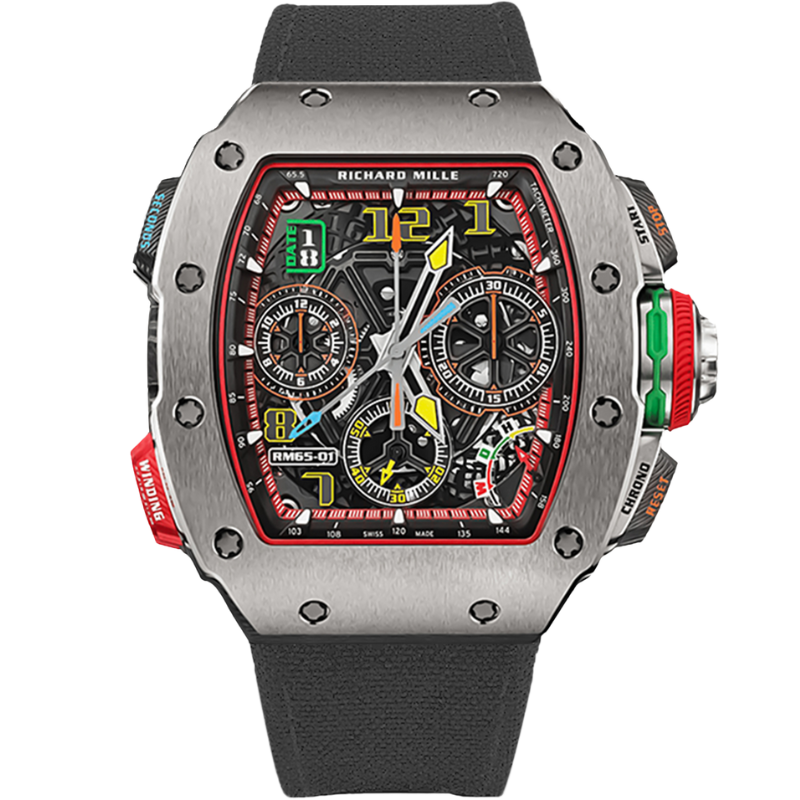 Richard Mille RM 65 Black Velcro Strap