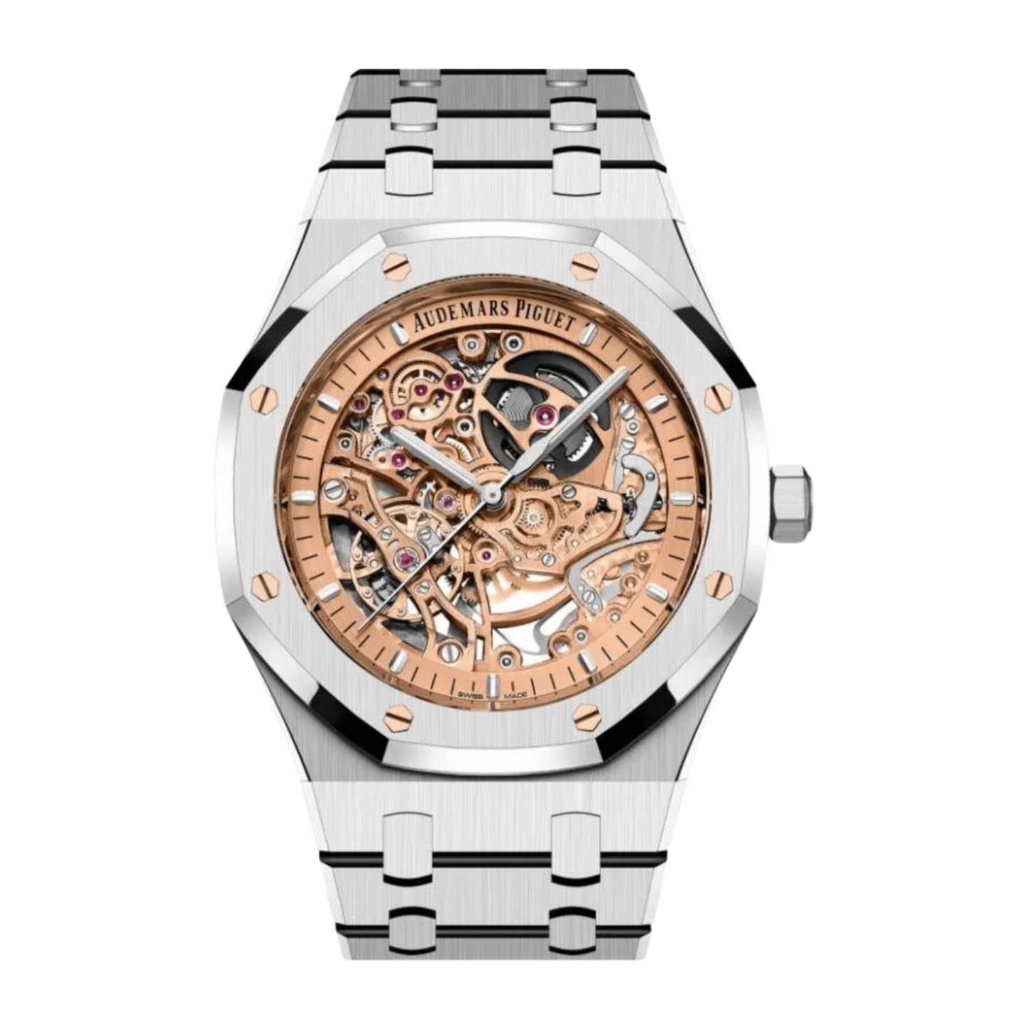 Audemars Piguet Royal Oak Ref. 15407ST.OO.1220ST.02  Double Balance Wheel Openworked Dial