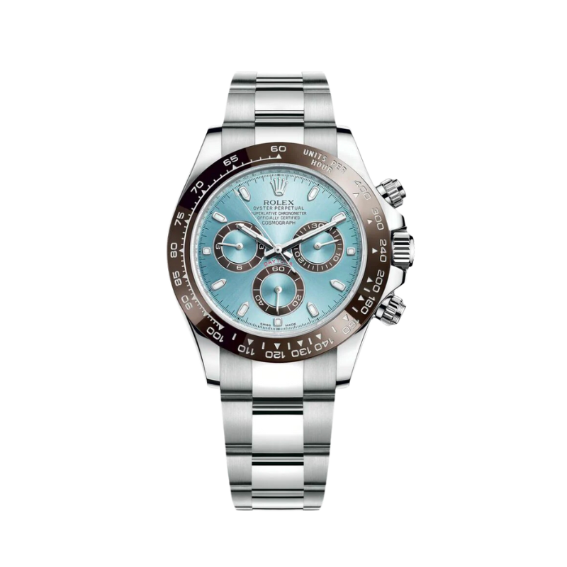 116506 Platinum Daytona Ice Blue Dial – TPT Timepiece Trading