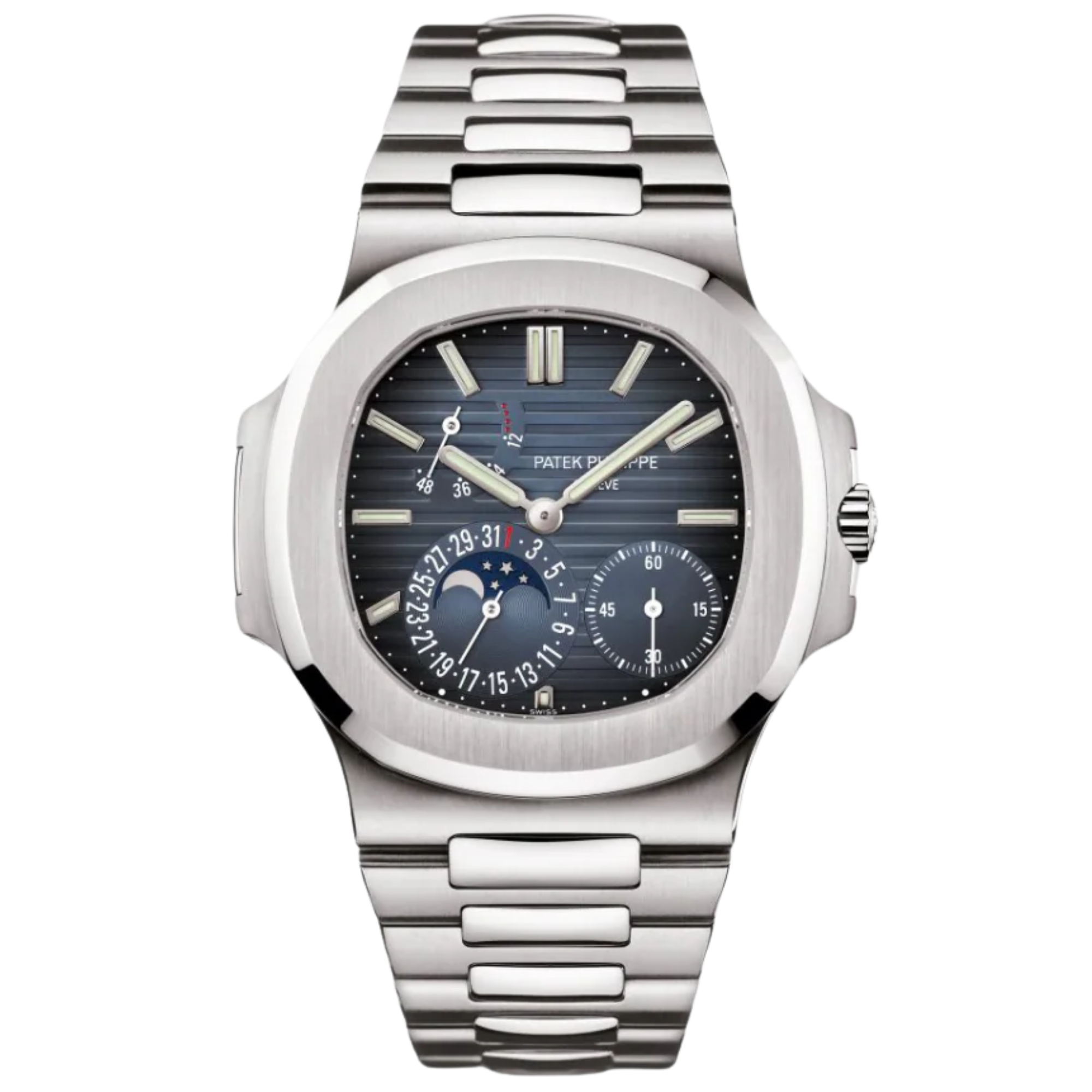 Patek Philippe Nautilus Moonphase Ref. 3712/1A Stainless Steel Blue Dial