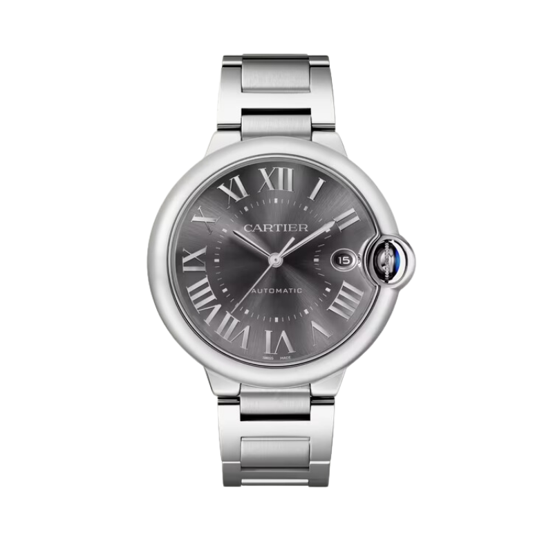 BALLON BLEU DE CARTIER 40 MM STAINLES STEEL WITH DARK GRAY SUNRAY BRUS ballon-bleu-de-cartier-40-mm-stainles-steel-with-dark-gray-sunray-brus