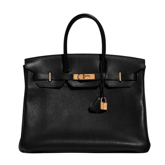 Hermes Birkin 35 Noir Clemence Leather