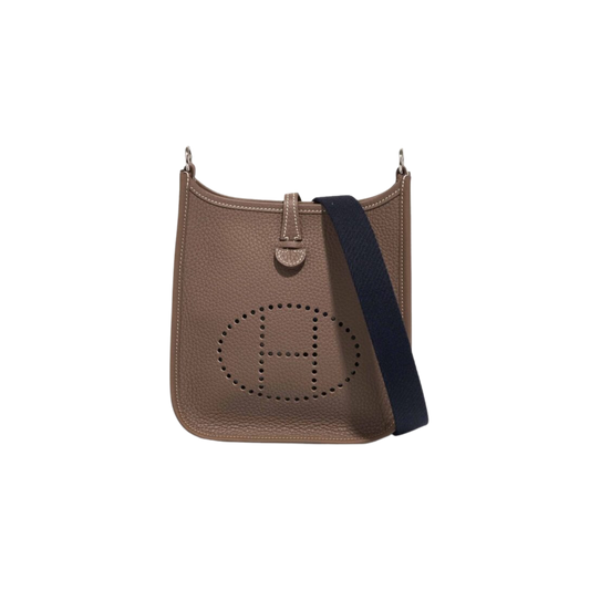 Hermes Evelyne TPM Etoupe Clemence Leather
