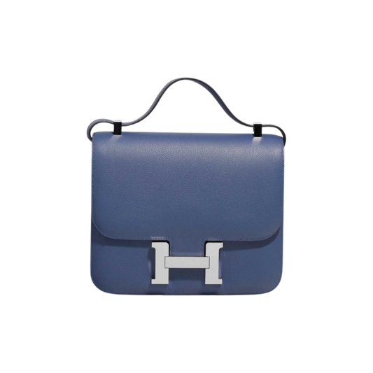 Hermes Constance 24 Bleu Brighton Evercolor Leather