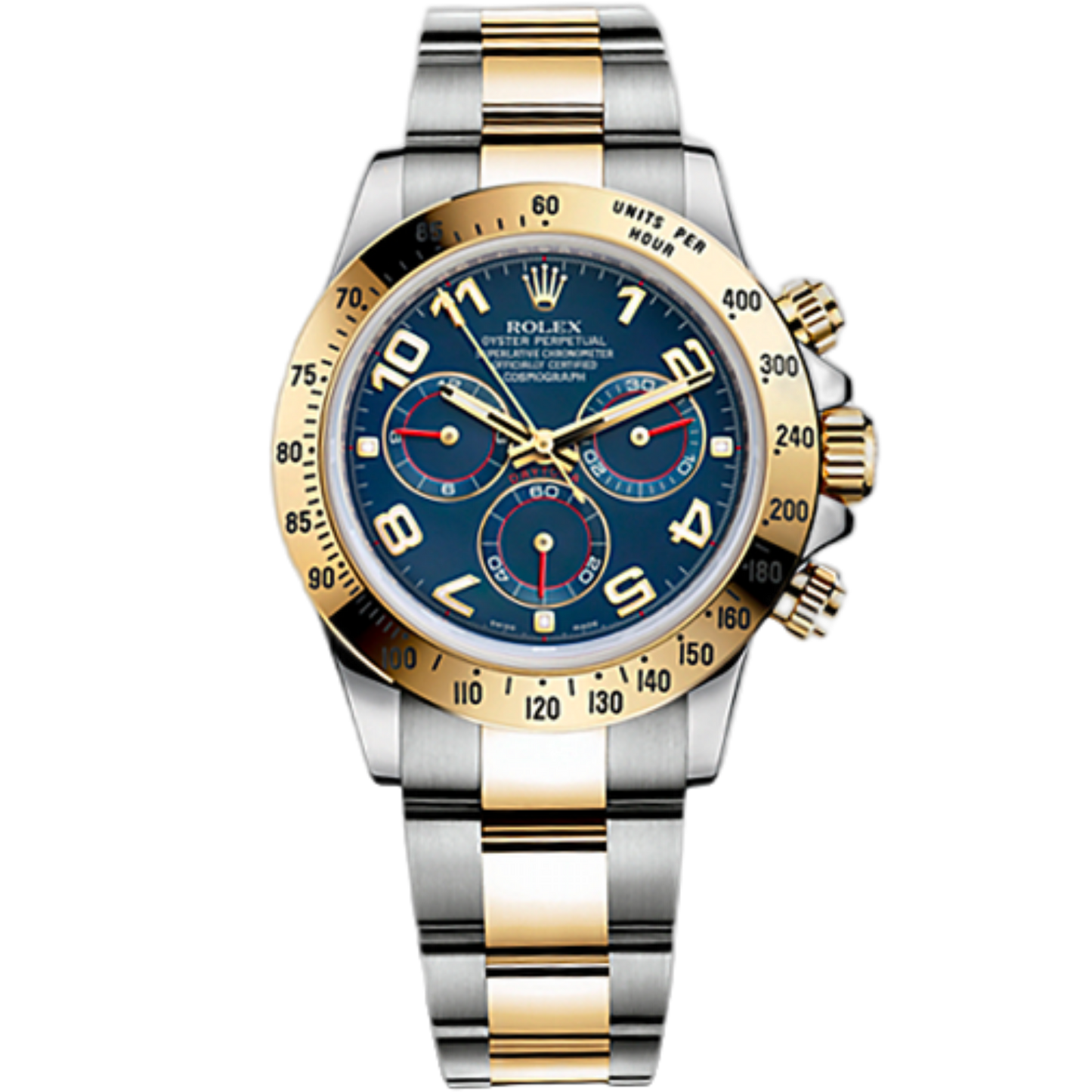 Rolex Daytona Ref. 116523 Two-Tone Blue Racing Dial