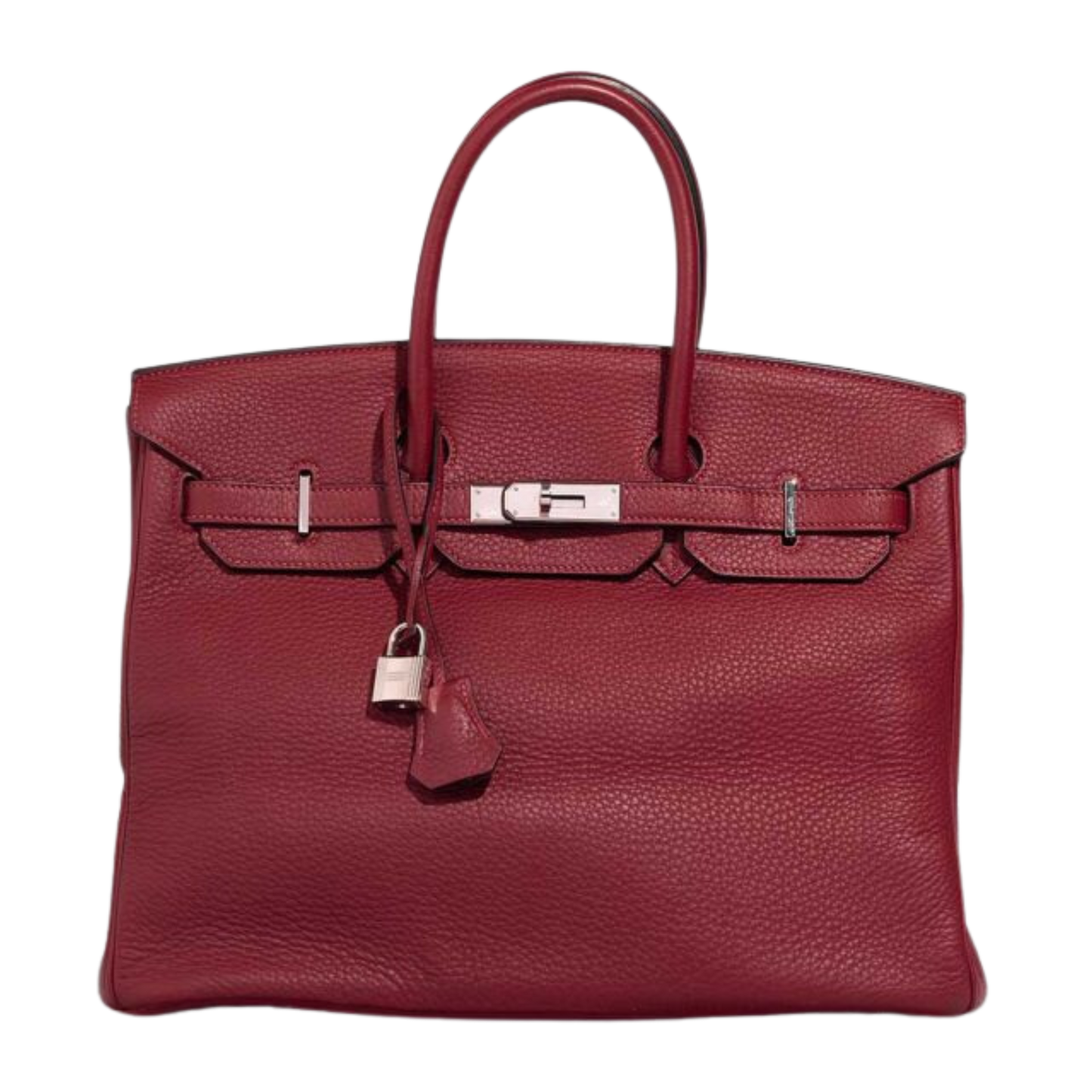 Hermes Birkin 35 Rouge Grenat Clemence Leather