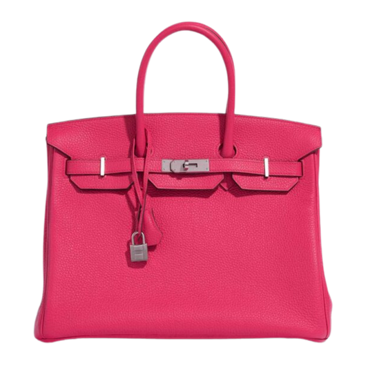 Hermes Birkin 35 Rose Extreme Clemence Leather