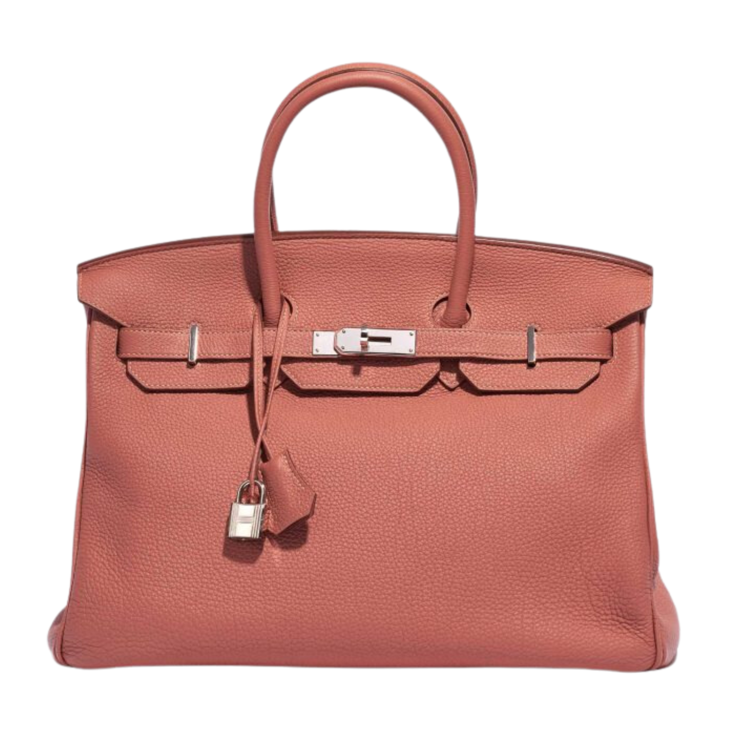 Hermes Birkin 35 Rose Tea Clemence Leather