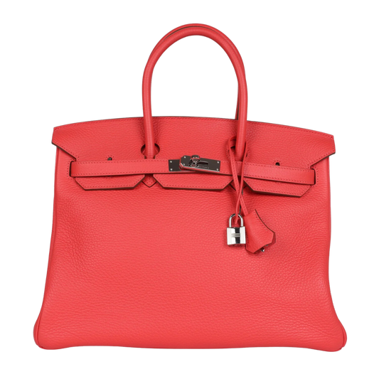 Hermes Birkin 35 Rose Jaipur Clemence Leather
